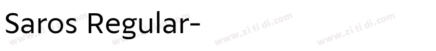 Saros Regular字体转换